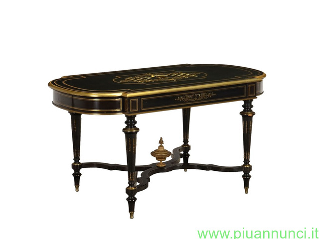 Tavolo scrivania in stile napoleone iii   francia inizio xx secolo - 1
