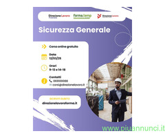 CorsoCorso gratuito online "Sicurezza generale" - 1