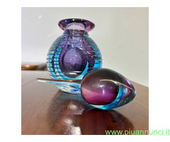 Vetro murano vaso sommerso anni 70 Flavio Poli  . - 2
