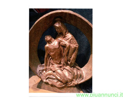 Statua  di bronzo  la pieta cm 92x98 - 1