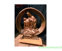 Statua  di bronzo  la pieta cm 92x98 - 2