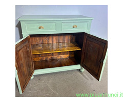 Antica credenza Liberty primi 900 laccata verde - 3