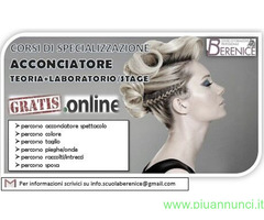 CorsoCORSI DI SPECIALIZZAZIONE ACCONCIATORE GRATUITI