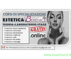 CorsoCORSI DI SPECIALIZZAZIONE ESTETICA GRATUITI