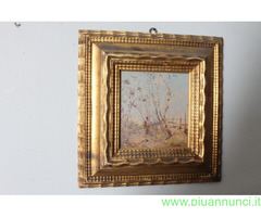 Antico dipinto di fine 800 di scuola Impressionist