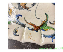 Antico piatto maiolica  Angelo Minghetti Bologna
