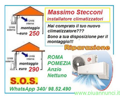 Montaggio climatizzatori inverter Ardea 250 euro