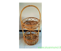 Bar bambu vintage anni' '60 con un lungo manico cu