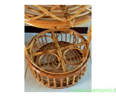 Bar bambu vintage anni' '60 con un lungo manico cu