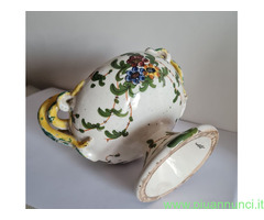 Coppa  vintage  da collezione in ceramica  maiolic