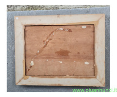 Quadro a Olio su tavola Natura Morta Con Rose in V