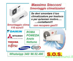 Smontaggio condizionatori pratica di mare