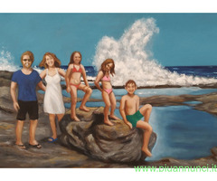 Pittura ad'olio - ricordo vacanze