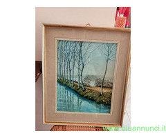 Quadro firmato Delfino  Pini   (1922-1995)  realiz