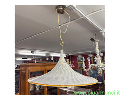 Lampadario Chandelier  Murano anni 70 Venini Cappe