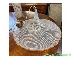 Lampadario Chandelier  Murano anni 70 Venini Cappe