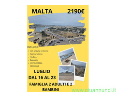 Camera inHotel soggiono+voli prezzo per persona €349