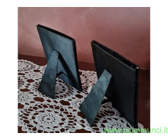 Coppia cornici   portaritratti vintage   rivestite