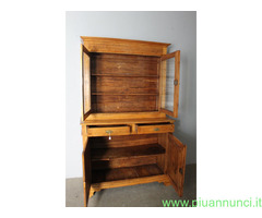 Antica credenza doppio corpo toscana pioppo