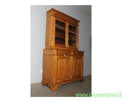 Antica credenza doppio corpo toscana pioppo
