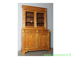 Antica credenza doppio corpo toscana pioppo