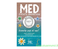 Med@EVENTS srl cerca  Animatori Turistici nel settore Turismo con  esperienza
