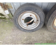 BORCHIE CROMATE+RUOTA SCORTA D EPOCA X FIAT 500 F