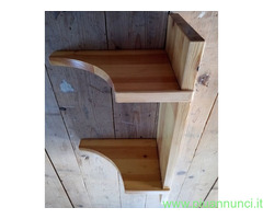 Mensole in legno massello di Pino complete di tutt