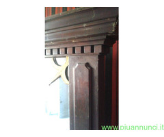 Grande antica specchiera psiche rara in legno