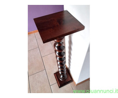 Piantana piedistallo colonna portapiante in legno
