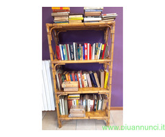 Libreria di vero bamboo 4 ripiani perfetta 150 cm