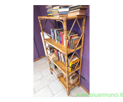 Libreria di vero bamboo 4 ripiani perfetta 150 cm