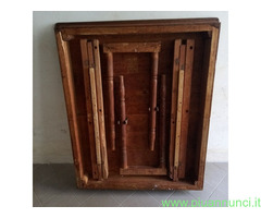 Tavolo Antico 1800 grezzo in legno Noce e Abete