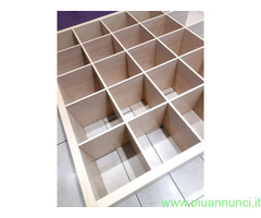 Libreria Ikea Kallax 5 x 5 effetto rovere 185 cm