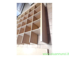 Libreria Ikea Kallax 5 x 5 effetto rovere 185 cm