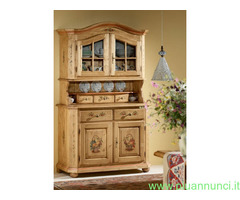 Credenza abete decorata a mano