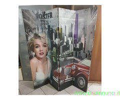 Separe divisorio Marilyn Monroe in 4 pannelli