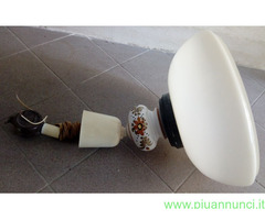 Lampadario in Vetro e Ceramica