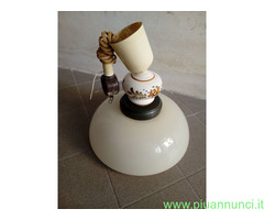 Lampadario in Vetro e Ceramica