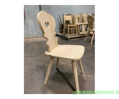 Sedie tirolesi  legno grezzo