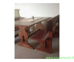 Panche in legno  per pub