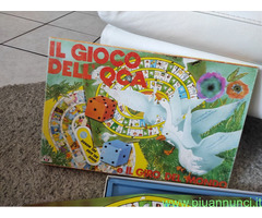 Gioco dell'oca e giro del mondo vintage