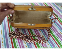 Borsetta a spalla pochette in vimini vintage