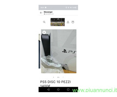 PS5 DISC 10 PEZZI 1400€