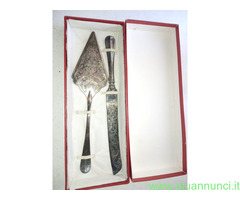 Paletta Coltello da Torta antichi in Silver Plated