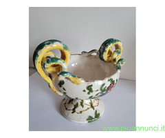 Coppa  vintage  da collezione in ceramica  maiolic