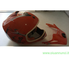 Casco moto cross con visiera intercambiabile
