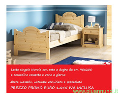 Letto nuvola con comodino