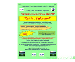 Calcio a otto giocatori : Campionato 2025/26