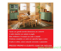 Zona giorno abete